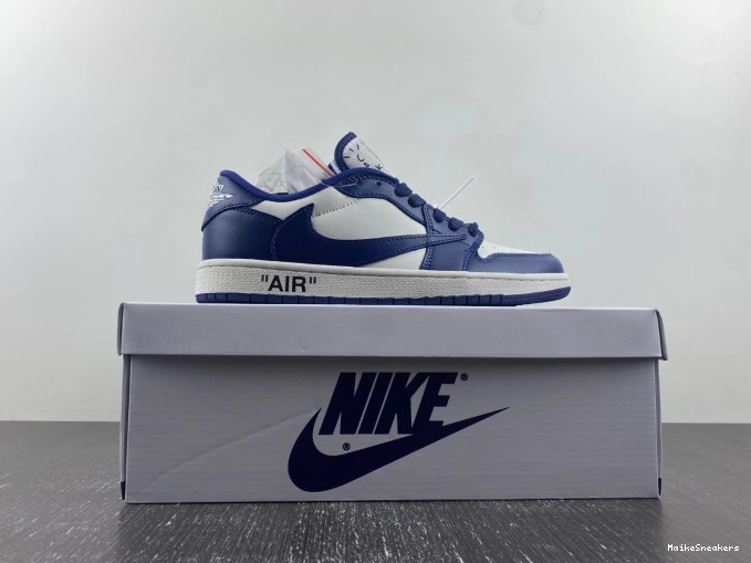 MaikeSneakers SCOTT X TRAVIS X CUSTOM AIR DM7890-101 JORDAN 1 OFF-WHITE 0816
